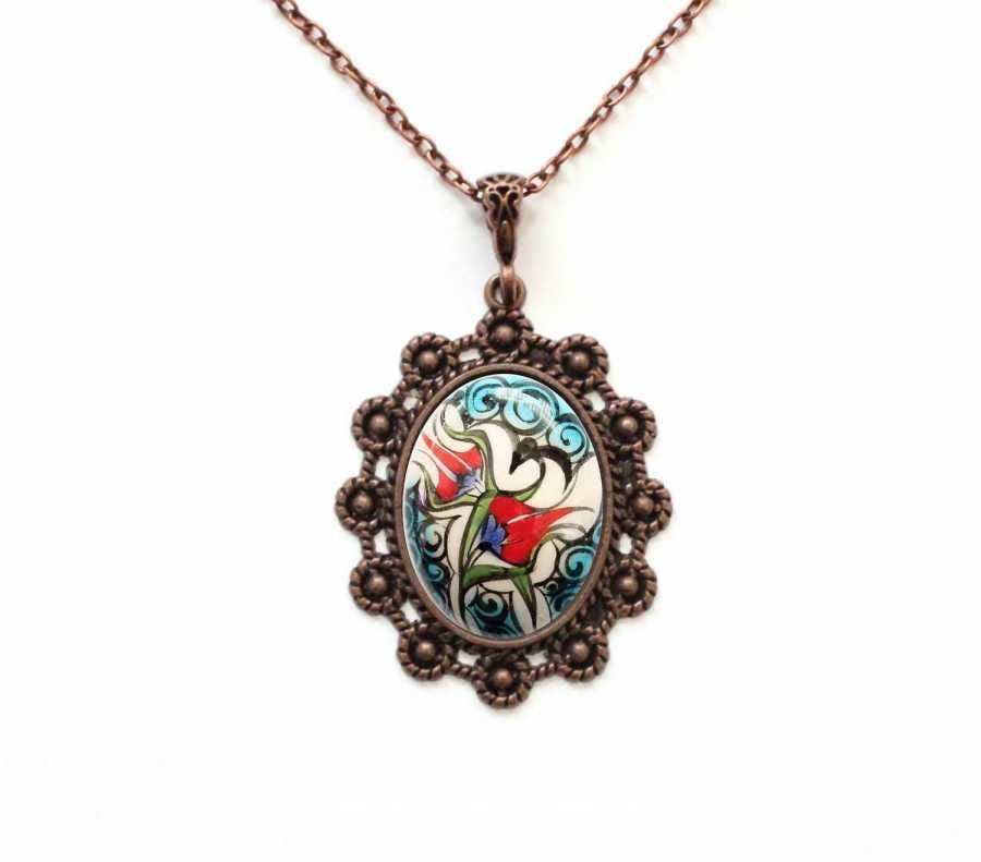 İlbay Çini Seramik Kolye 088DS063