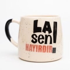 İlbay Seramik Times Kupa Bardak Mug La Sen Hayırdır