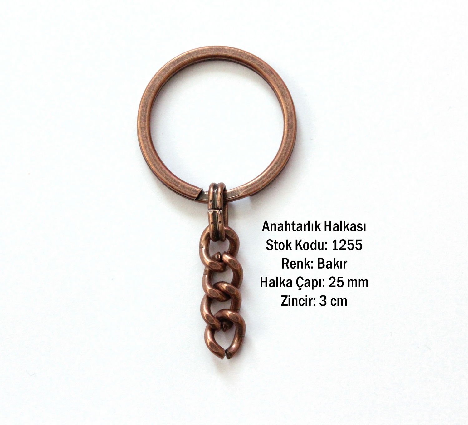 Anahtarlık Halkası 1255 Bakır Kaplama
