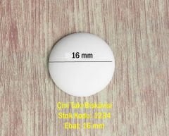 16 mm Yuvarlak Çini Takı Bisküvisi 1234