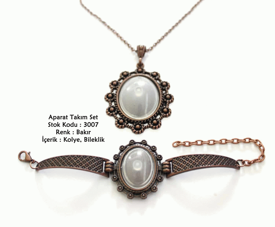 Kolye Bileklik Aparat Takım Set 3007 Bakır Kaplama