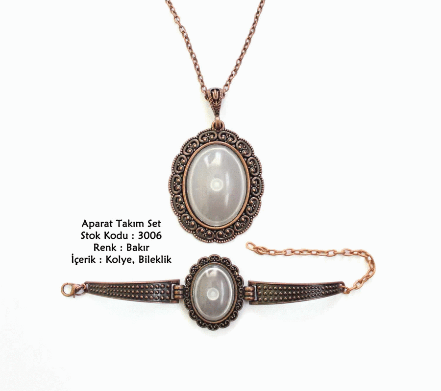 Kolye Bileklik Aparat Takım Set 3006 Bakır Kaplama