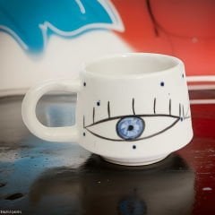 İlbay Seramik Kupa Mug Klasik Mavi Göz Nazar