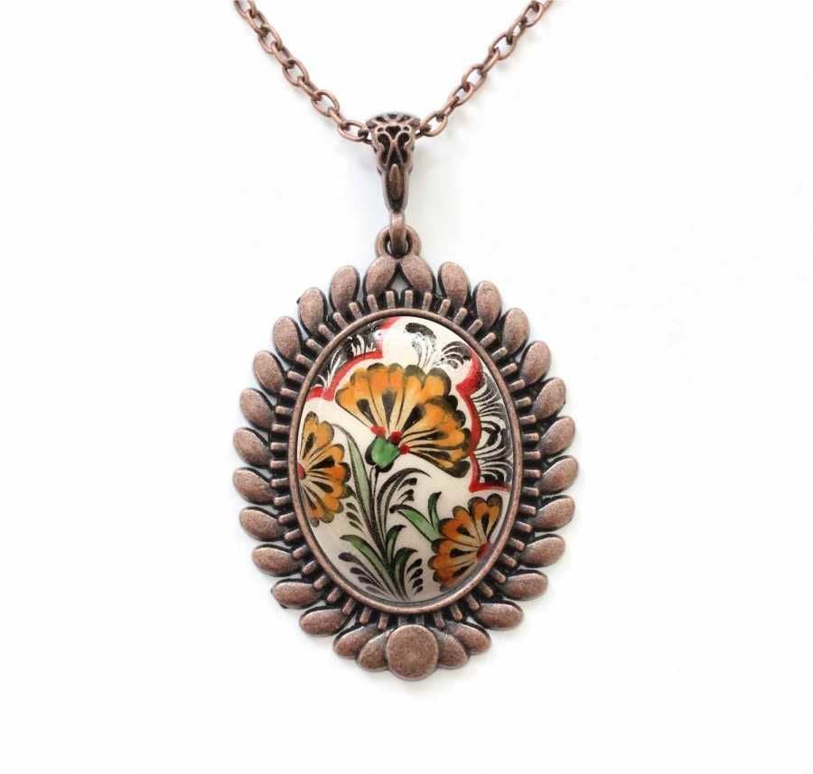 İlbay Çini Seramik Kolye 274DS053