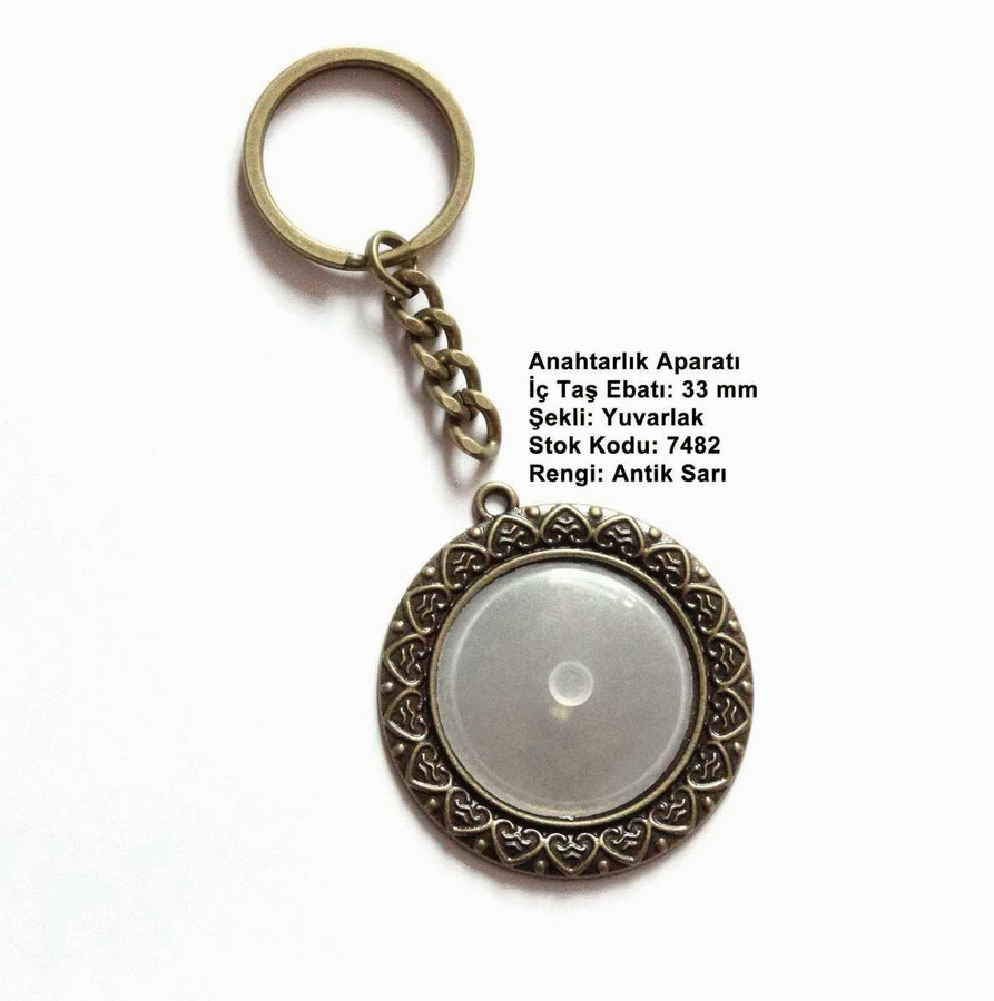 Anahtarlık Aparatı 7482 Antik Sarı