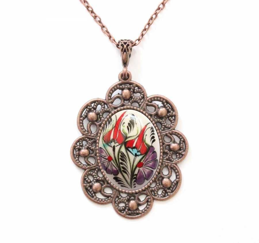 İlbay Çini Seramik Kolye 280DS048