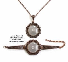 Kolye Bileklik Aparat Takım Set 3059 Bakır Kaplama