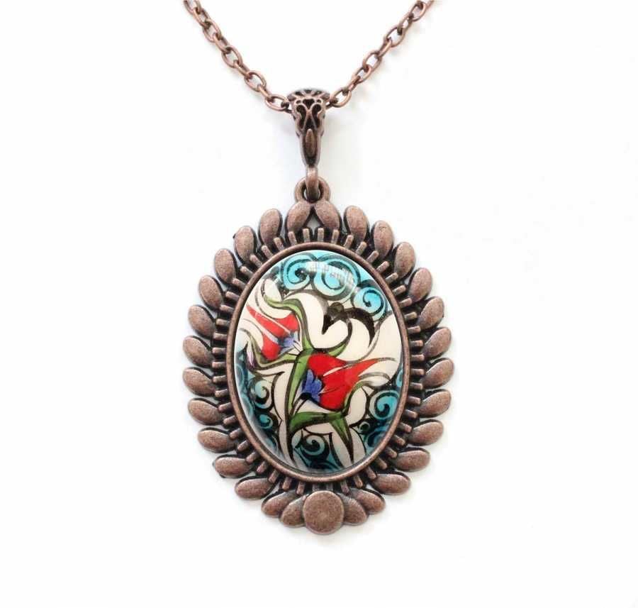 İlbay Çini Seramik Kolye 274DS063