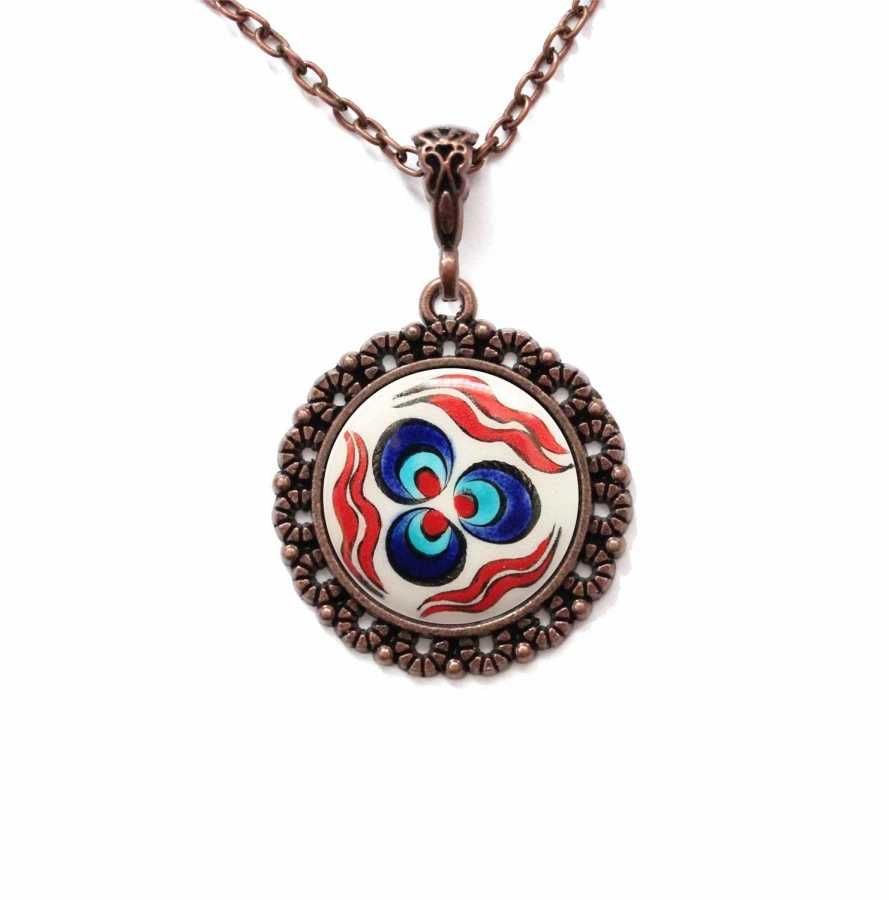 İlbay Çini Seramik Kolye 091DS129