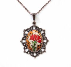 İlbay Çini Seramik Kolye 282DS059