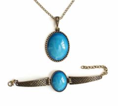 İlbay Çini Takı Kolye Bileklik Seti 2717DS308