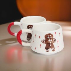Zencefilli Kurabiye Adam Gingerbread Man 2 li Seramik Kupa Mug