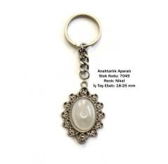 Metal Anahtarlık Aparatı Aksesuarı 7049 Nikel Kaplama