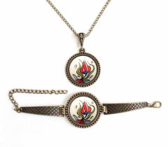 İlbay Çini Takı Kolye Bileklik Seti 2718DS131