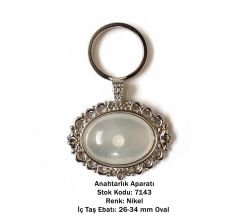 Metal Anahtarlık Aparatı Aksesuarı 7143 Nikel Kaplama