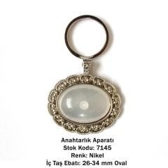 Metal Anahtarlık Aparatı Aksesuarı 7145 Nikel Kaplama