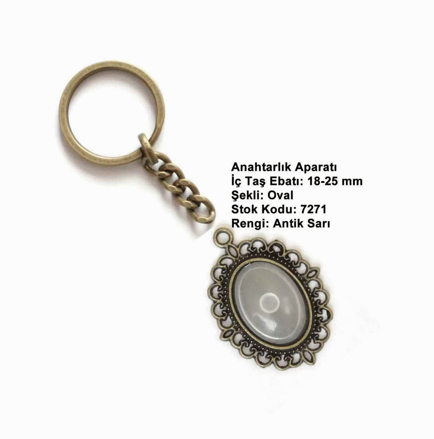 Anahtarlık Aparatı 7271 Antik Sarı