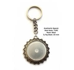 Metal Anahtarlık Aparatı Aksesuarı 7190 Nikel Kaplama