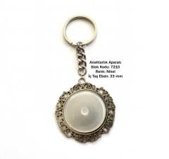 Metal Anahtarlık Aparatı Aksesuarı 7210 Nikel Kaplama