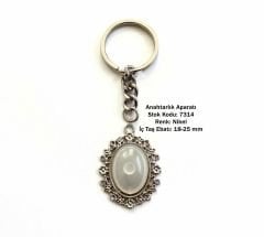 Metal Anahtarlık Aparatı Aksesuarı 7314 Nikel Kaplama