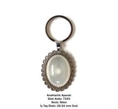 Metal Anahtarlık Aparatı Aksesuarı 7343 Nikel Kaplama