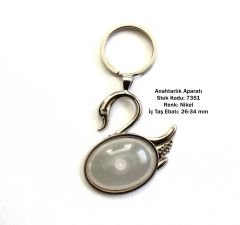 Metal Anahtarlık Aparatı Aksesuarı 7351 Nikel Kaplama