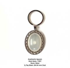 Metal Anahtarlık Aparatı Aksesuarı 7357 Nikel Kaplama