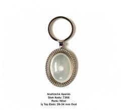 Metal Anahtarlık Aparatı Aksesuarı 7366 Nikel Kaplama