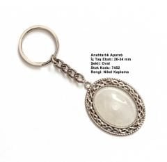 Metal Anahtarlık Aparatı Aksesuarı 7452 Nikel Kaplama