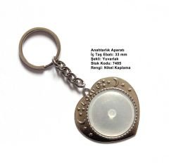 Metal Anahtarlık Aparatı Aksesuarı 7485 Nikel Kaplama