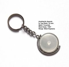 Metal Anahtarlık Aparatı Aksesuarı 7487 Nikel Kaplama