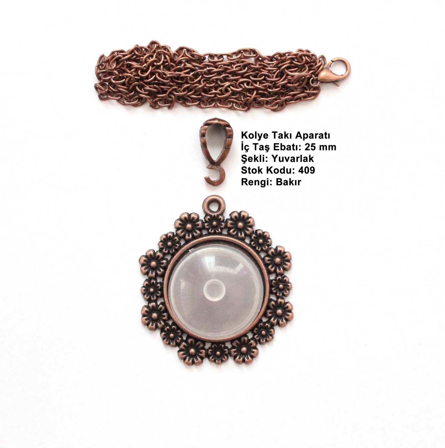 Metal Kolye Aparatı 409 Bakır Kaplama