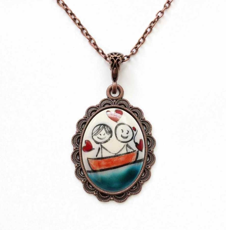 İlbay Çini Seramik Kolye 272DS087