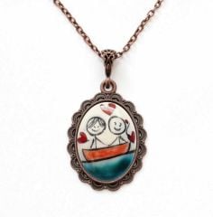 İlbay Çini Seramik Kolye 272DS087