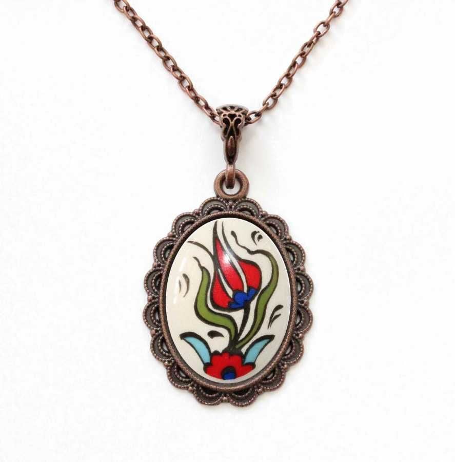 İlbay Çini Seramik Kolye 272DS029