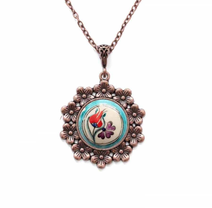 İlbay Çini Seramik Kolye 098DS159