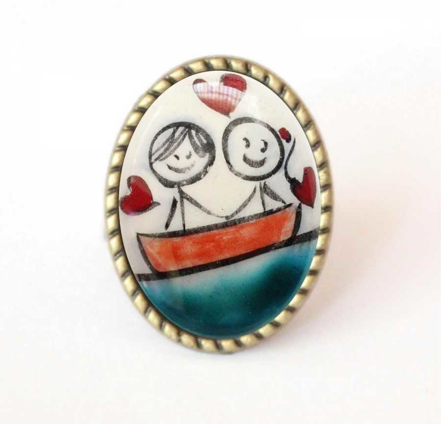 İlbay Çini Takı Yüzük 9009DS087