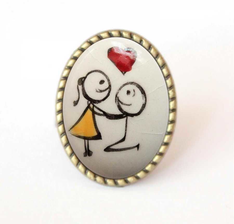 İlbay Çini Takı Yüzük 9009DS086