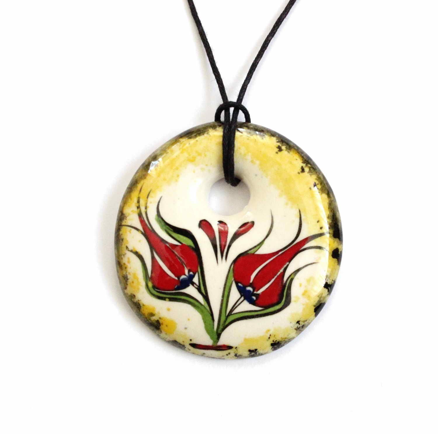 İlbay Çini Seramik Kolye 070DS109