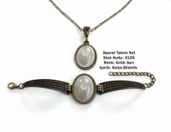 Kolye Bileklik Aparat Takım Set 3125 Antik Sarı