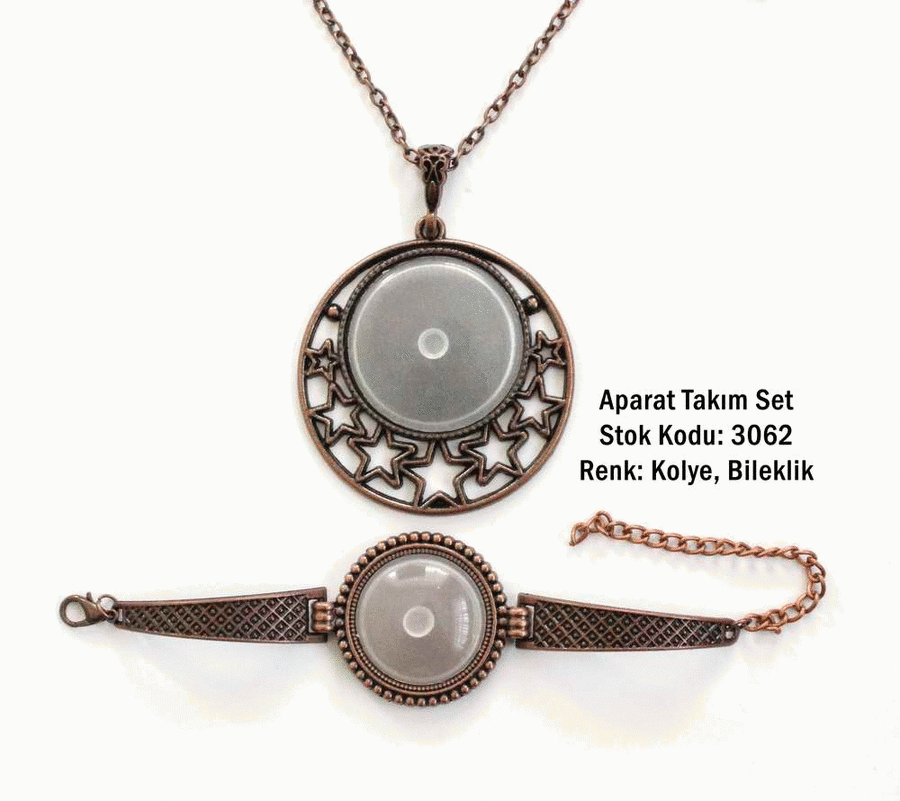Kolye Bileklik Aparat Takım Set 3062 Bakır Kaplama