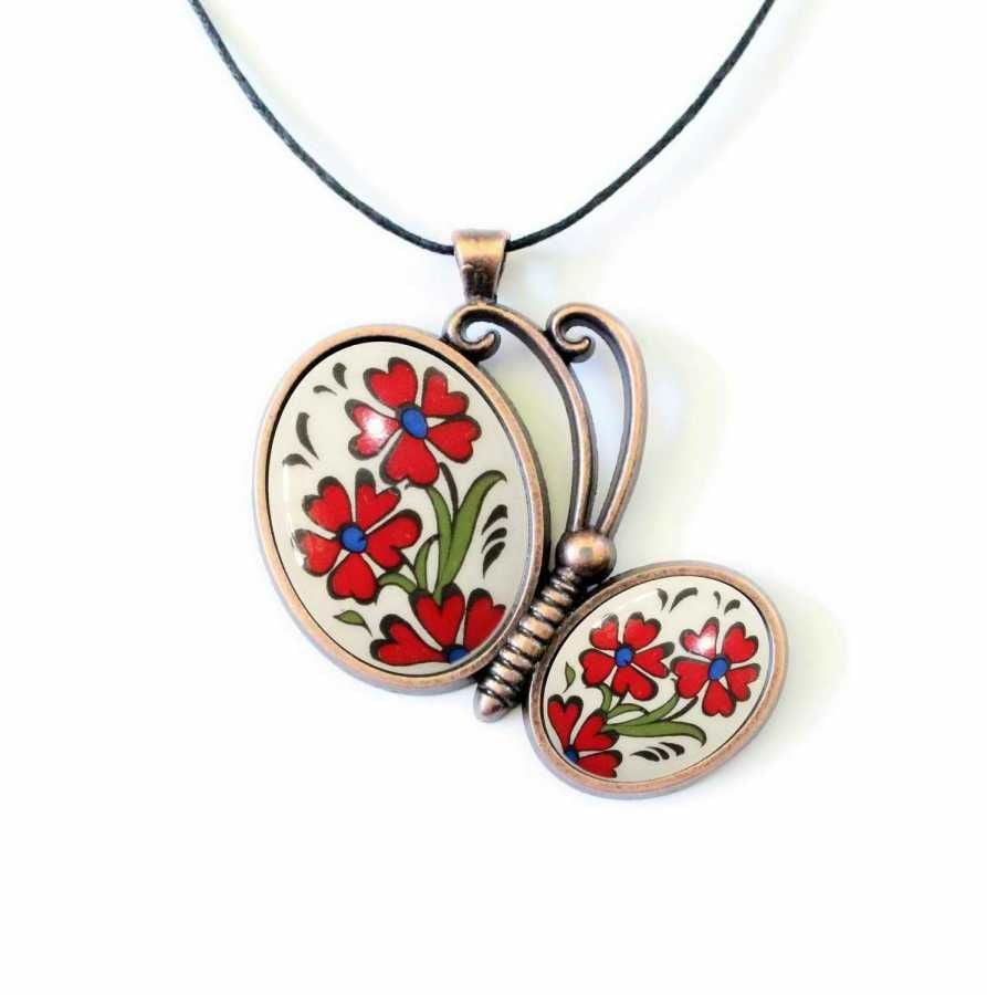 İlbay Çini Seramik Kolye 331DS035