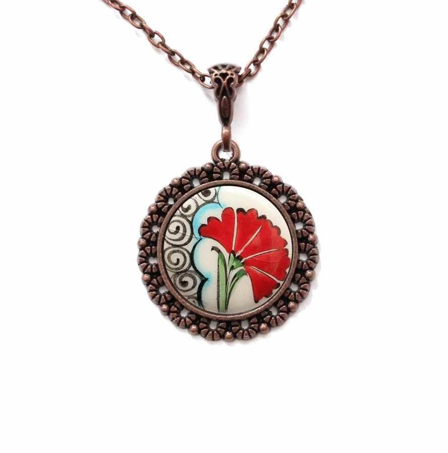 İlbay Çini Seramik Kolye 091DS126