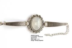 Gümüş Kaplama Oval Metal Bileklik Aparatı 1112