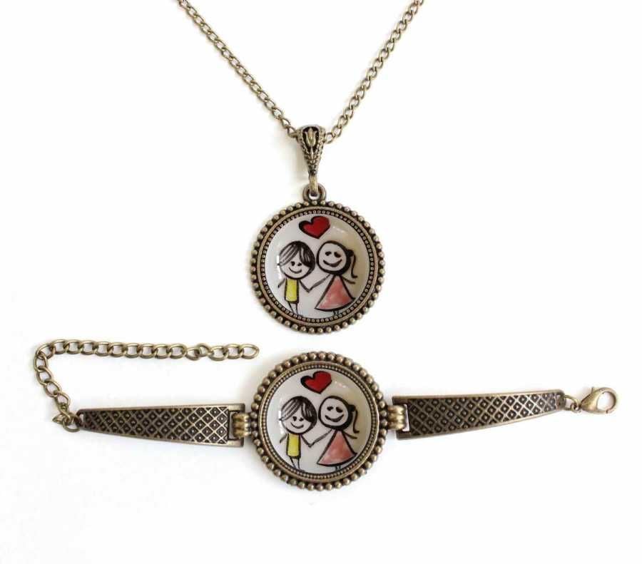 İlbay Çini Takı Kolye Bileklik Seti 2718DS151