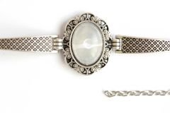 Gümüş Kaplama Oval Metal Bileklik Aparatı 1113