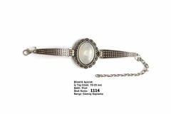 Gümüş Kaplama Oval Metal Bileklik Aparatı 1114