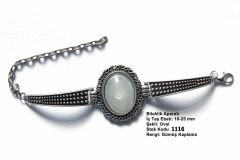 Gümüş Kaplama Oval Metal Bileklik Aparatı 1116