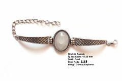 Gümüş Kaplama Oval Metal Bileklik Aparatı 1118
