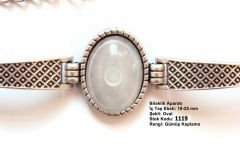 Gümüş Kaplama Oval Metal Bileklik Aparatı 1119